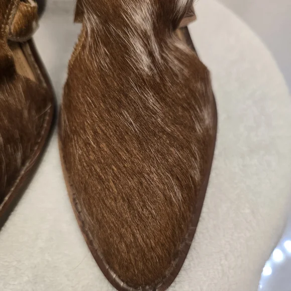 MYRA CORA JO Cowhide Leather Western Strap Booties/shoes. Ladies 8 - Picture 4 of 11